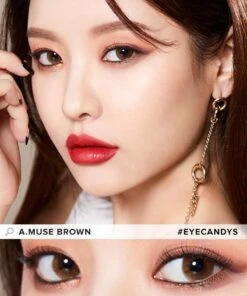 Olola Amuse Brown (KR) -Contact Lens Shop A.muse Brown Model 1