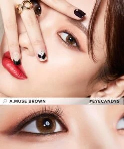 Olola Amuse Brown (KR) -Contact Lens Shop A.muse Brown Model 2