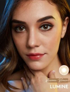 Lumine Aurora Brown -Contact Lens Shop Aurora Brown 6 model