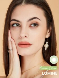 Lumine Aurora Green -Contact Lens Shop Aurora Green 3 model