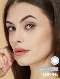 Lumine Aurora Blue -Contact Lens Shop Aurora Grey 6 model