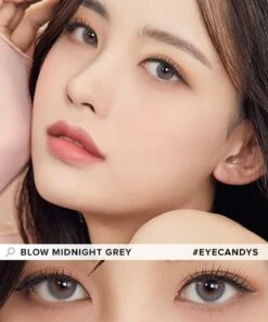 Olola Blow Midnight Grey (KR) -Contact Lens Shop Blow Midnight Grey Model 1