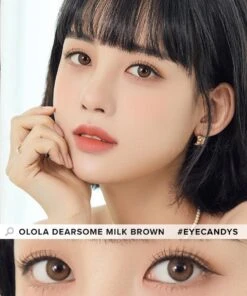 Olola Dearsome Milk Brown (KR) 8 Olola Dearsome Milk Brown (KR) -Contact Lens Shop Dearsome Milk Brown Model 1