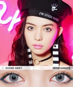 Pink Label Dione Grey -Contact Lens Shop Dione Grey model