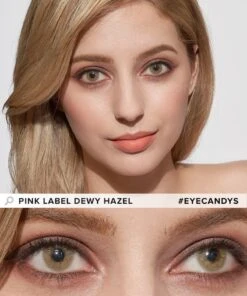 Pink Label Dewy Hazel -Contact Lens Shop EyeCandys Pink Label Dewy Hazel model 16f515b6 32fe 4d3a ae17 c3fbbe06b36f