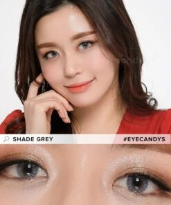 Pink Label Shade Grey -Contact Lens Shop EyeCandys Pink Label Shade Grey model 2