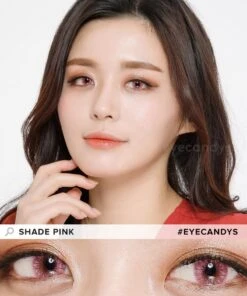 Pink Label Shade Pink -Contact Lens Shop EyeCandys Pink Label Shade Pink model
