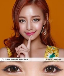 GEO Angel Brown -Contact Lens Shop GEO Angel brown cm834 color contact lens model 1