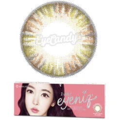GEO Eyeniq 1-Day Brown (10pk) -Contact Lens Shop GEO Eyeniq Pure Yellow Brown color contact lens 2