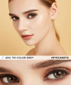GEO Tri-Color Grey -Contact Lens Shop GEO tri color grey model 2