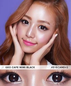 GEO Cafe Mimi Cappuccino Grey -Contact Lens Shop GEO wmm 500 Cafe Mimi black model