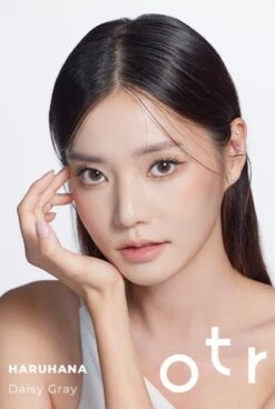 OTR Haruhana Daisy Grey -Contact Lens Shop HARUHANA DAISY GRAY DETAIL2 model