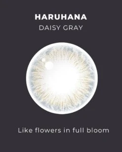 OTR Haruhana Daisy Grey -Contact Lens Shop HARUHANA DAISY GRAY DETAIL3 model