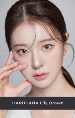 OTR Haruhana Lily Brown -Contact Lens Shop HARUHANA LILY BROWN DETAIL model