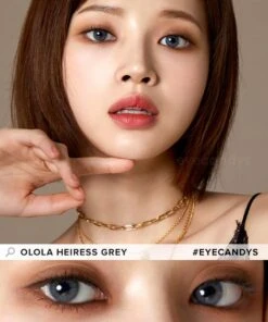 Olola Heiress Grey (KR) -Contact Lens Shop Heiress Grey Model 1