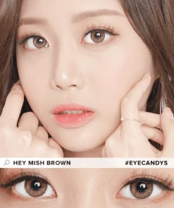 Pink Label Hey Mish Brown -Contact Lens Shop Hey Mish Brown model