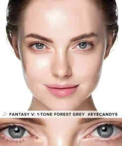 Innovision Fantasy V: 1-tone Forest Grey -Contact Lens Shop Innovision Fantasy V 1 tone Forest Grey model 2