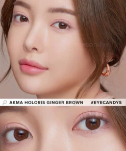 LensMe Akma Holoris Ginger Brown (30pk) -Contact Lens Shop LensMe Akma Holoris Ginger Brown model 2