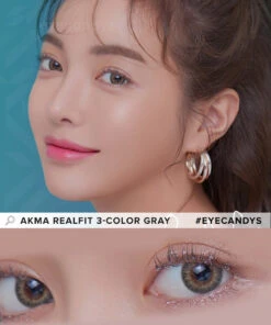 LensMe Akma RealFit 3 Color Gray (30pk) -Contact Lens Shop LensMe Akma RealFit 3 Color Gray 30pk model