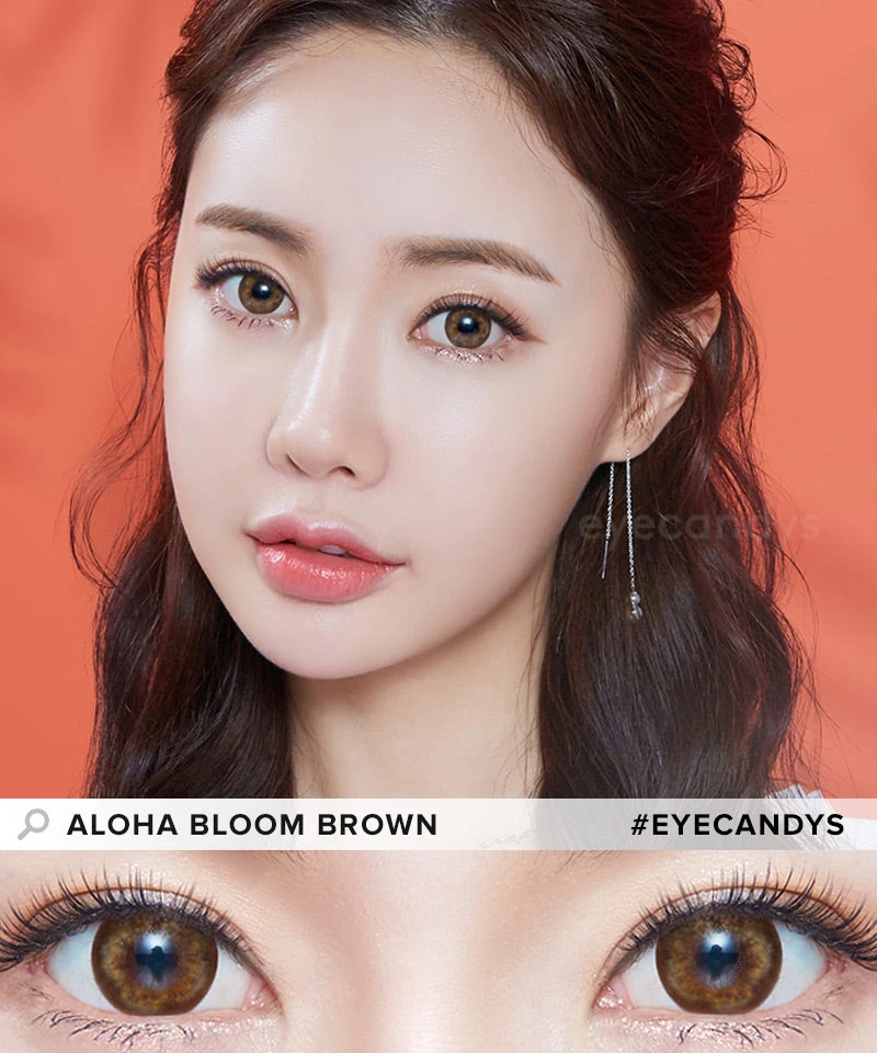LensMe Aloha Bloom Brown 5 LensMe Aloha Bloom Brown - Image 5