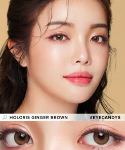 LensMe Holoris Ginger Brown -Contact Lens Shop LensMe Holoris Ginger Brown model