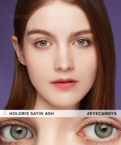 LensMe Holoris Satin Ash Grey -Contact Lens Shop LensMe Holoris Satin Ash model
