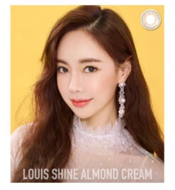 LensMe Louis Shine Almond Cream -Contact Lens Shop LensMe Louis Shine Almond Cream model 2 04