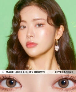 LensMe Make Look Lighty Brown -Contact Lens Shop LensMe Make Look Lighty Grey model
