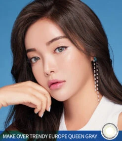 LensMe Makeover Europe Queen Grey (4pk) 9 LensMe Makeover Europe Queen Grey (4pk) -Contact Lens Shop LensMe Makeover Europe Queen Grey 03 model