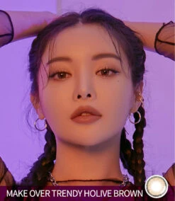 LensMe Makeover Holive Brown -Contact Lens Shop LensMe Makeover Holive Brown 03 model