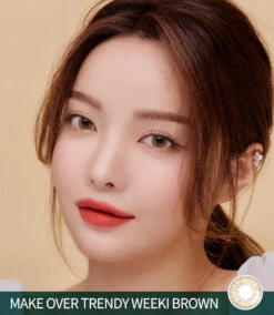 LensMe Makeover Weeki Brown -Contact Lens Shop LensMe Makeover Weeki Brown1 model