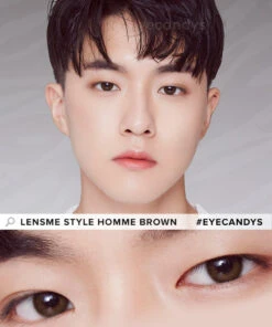 LensMe Style Homme Brown 12 LensMe Style Homme Brown -Contact Lens Shop LensMe Style Homme Brown model 2