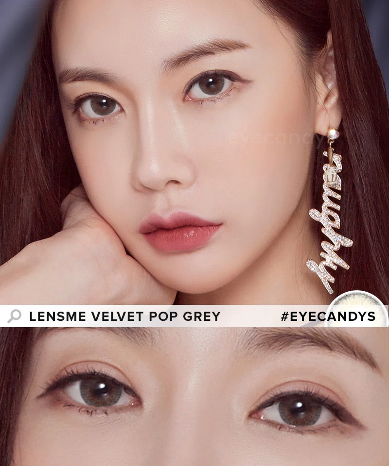 LensMe Velvet Pop Grey 5 LensMe Velvet Pop Grey - Image 5