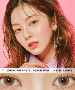 Lenstown Pastel Peach Pink -Contact Lens Shop Lenstown Pastel Peach Pink model