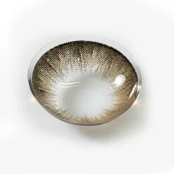 EyeCandys Pink Label Silicone Hydrogel Lupin Brown -Contact Lens Shop Lupin Grey Brown lens model