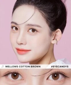 Olola Mellows Cotton Brown (KR) 8 Olola Mellows Cotton Brown (KR) -Contact Lens Shop MellowsCottonBrown Model1