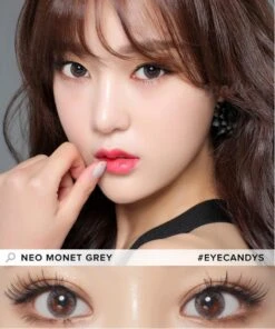 NEO Monthly Monet Grey 7 NEO Monthly Monet Grey -Contact Lens Shop NEO N45 monet grey circle contact lens model 2 3e5716ca 9c42 421b b2c8 c37dd0a43448