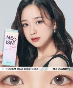 NEO Neoism Chic Grey (50pk) -Contact Lens Shop NEO Neoism Dali Chic Grey model