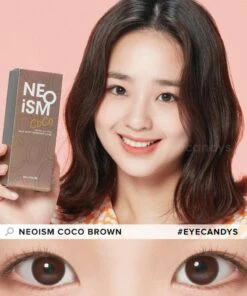 NEO Neoism Coco Brown (50pk) -Contact Lens Shop NEO Neoism Dali Coco Brown model