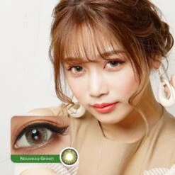 Pink Label Nouveau Large Green -Contact Lens Shop Nouveau Green Green model