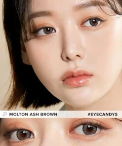 I-Sha Molton Ash Brown -Contact Lens Shop Oriana Molton 1day Ash Brown model 2