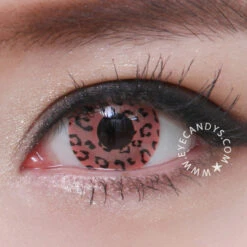 GEO Animation Pink Leopard -Contact Lens Shop SF64 close