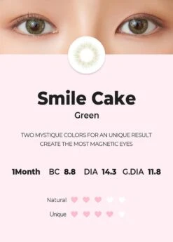 Chuu Smile Cake Green -Contact Lens Shop Smile Cake green detail model