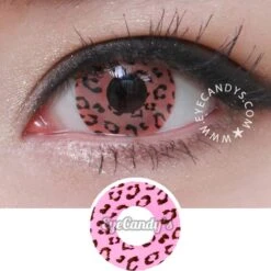 Contact Lens Shop 33 GEO Animation Pink Leopard