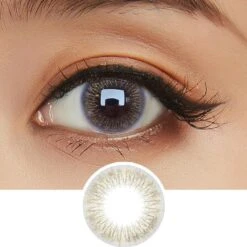 EyeCandys Attitude Glitter Grey (1 Pair) -Contact Lens Shop attitude grey LEC