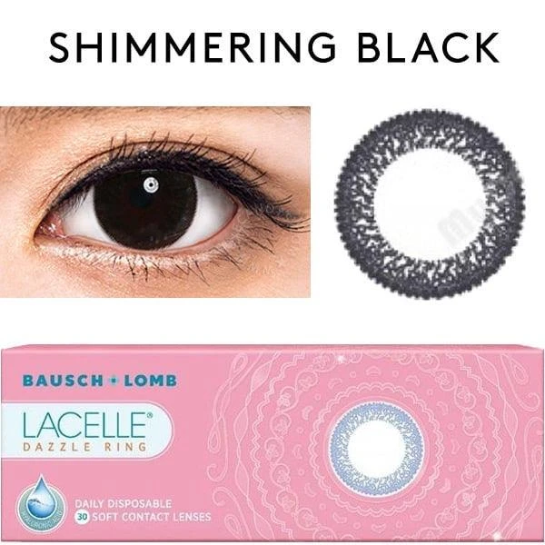 Bausch & Lomb Lacelle Dazzle Ring Shimmering Black (30pk) 2 Bausch & Lomb Lacelle Dazzle Ring Shimmering Black (30pk) - Image 2