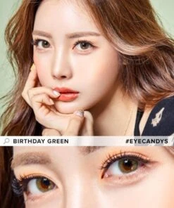 EyeCandys Pink Label Birthday Green -Contact Lens Shop birthday green MEC 2model