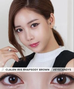 Clalen Iris Rhapsody Brown -Contact Lens Shop clalen iris rhapsody brown circle lenses model