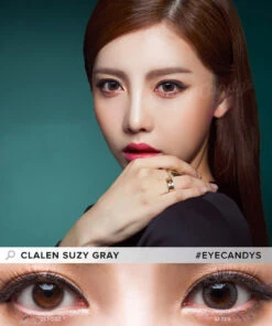 Clalen Iris Suzy Gray (30pk) 7 Clalen Iris Suzy Gray (30pk) -Contact Lens Shop clalen suzy gray circle lenses model