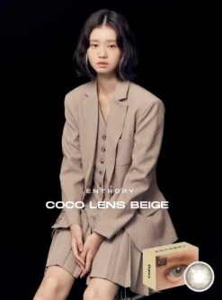 Entropy Coco Beige -Contact Lens Shop cocolensbeige detail4 model